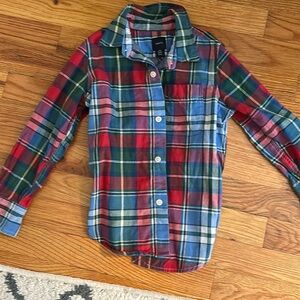 Gap kids plaid shirt